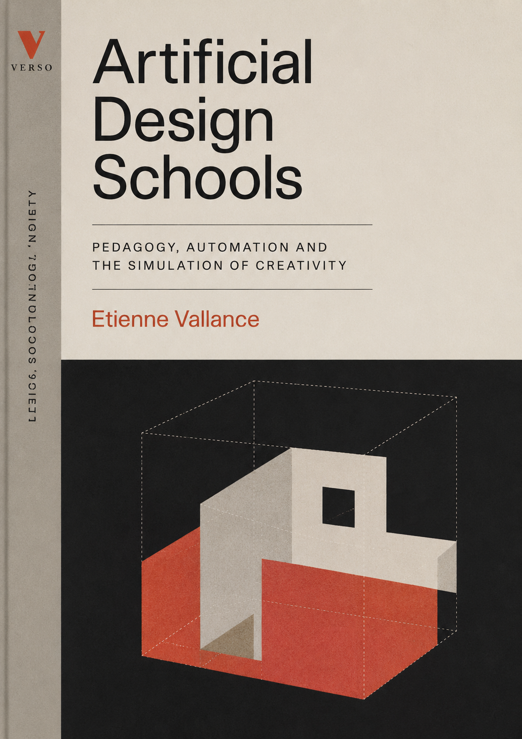 Cover of Artificial Design Schools by Étienne Vallance, designed as a fictional academic title.